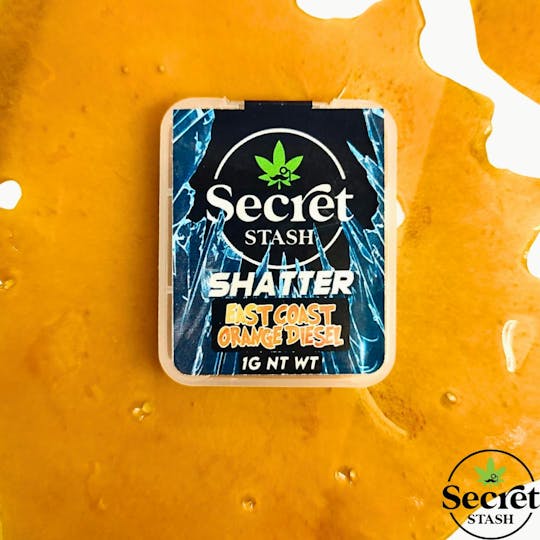 Secret Stash - Secret Stash | Shatter | East Coast Orange Diesel | 1g - 1
