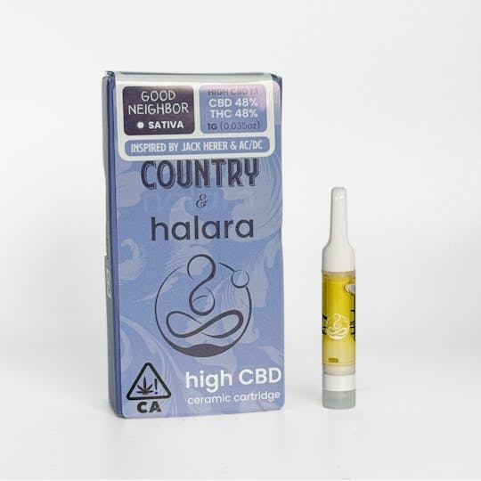 Halara - High CBD 1:1 - Good Neighbor 1G Cartridge - 1