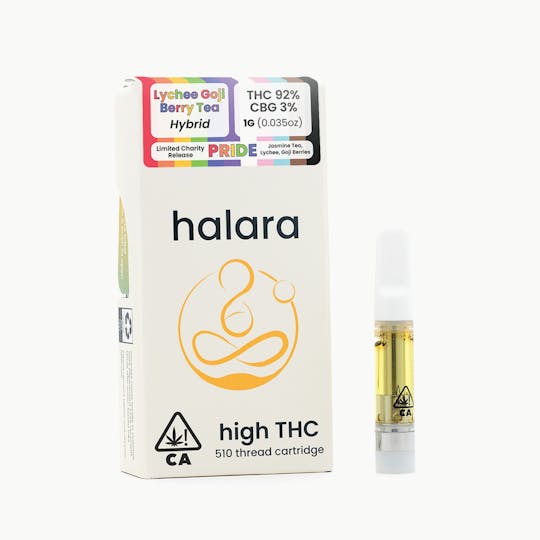 Halara - High THC - Lychee Goji Berry Tea 1G Cartridge - 1