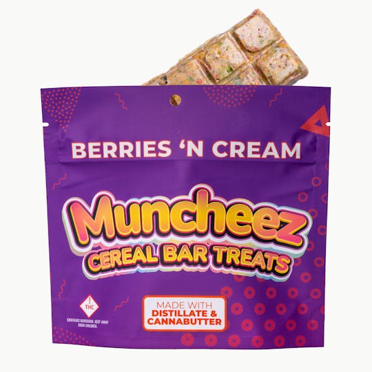 Muncheez - MED Muncheez | Berries 'N Cream Cereal Bar | 250mg - 1