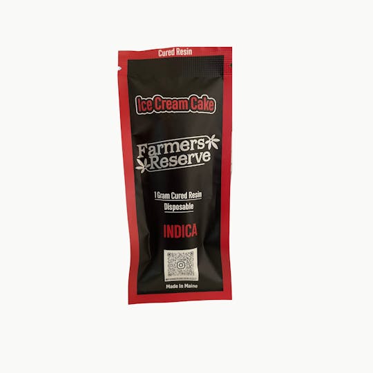Farmers Reserve - 1 gram-Ice Cream Cake Cured Resin -Disposable Vape - 1