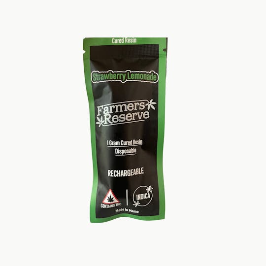 Farmers Reserve - 1 gram-Strawberry Lemonade Cured Resin -Disposable Vape - 1