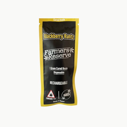 Farmers Reserve - 1 gram-Blackberry Runtz Cured Resin -Disposable Vape - 1