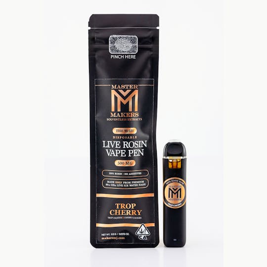 Master Makers - TROP CHERRY - 90/120u Live Rosin Disposable Vape Pen - 1