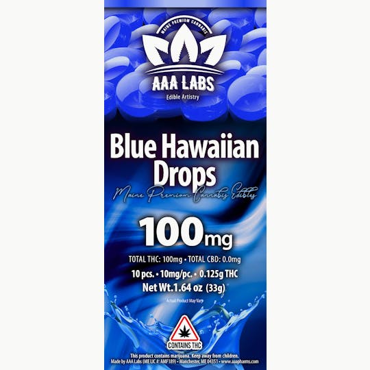 AAA Pharms - Blue Hawaiian - 100mg Drops - 1