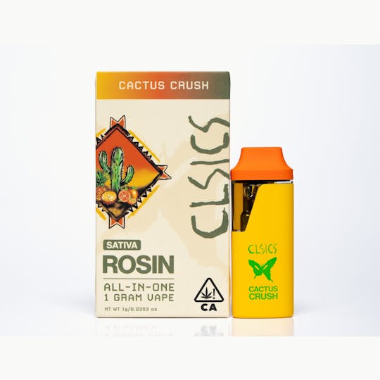 CLSICS Rosin & Rosin Infused Pre Rolls - Cactus Crush - LIVE ROSIN ALL IN ONE VAPE 1g - 1