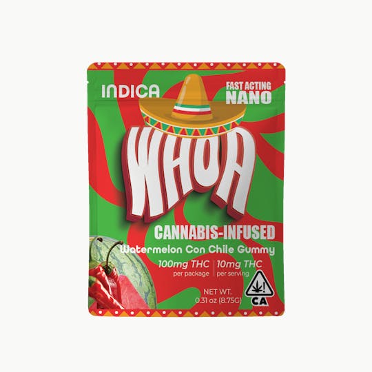 Whoa - WHOA Watermelon Con Chile Gummy - Bite (100mg) - 1