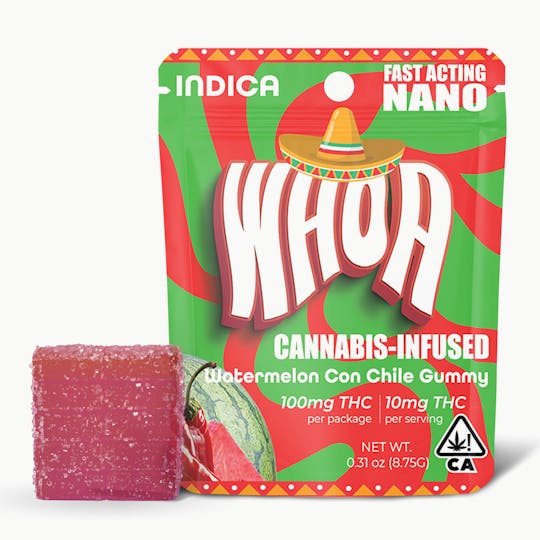 Whoa - WHOA Watermelon Con Chile Gummy - Bite (100mg) - 1
