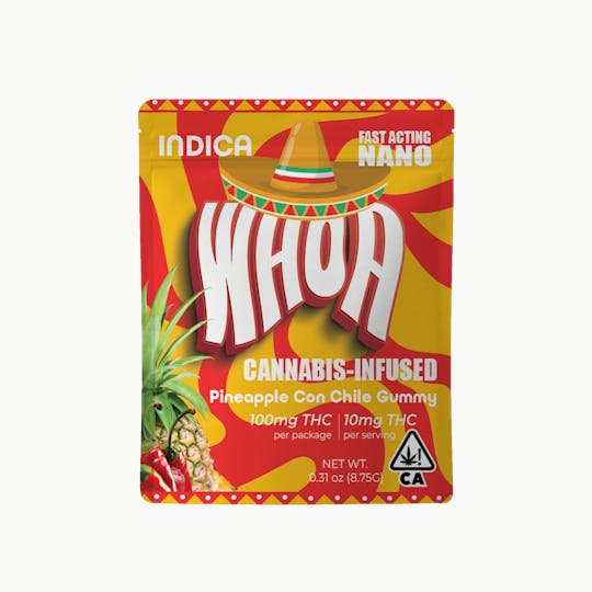 Whoa - WHOA Pineapple Con Chile Gummy - Bite (100mg) - 1