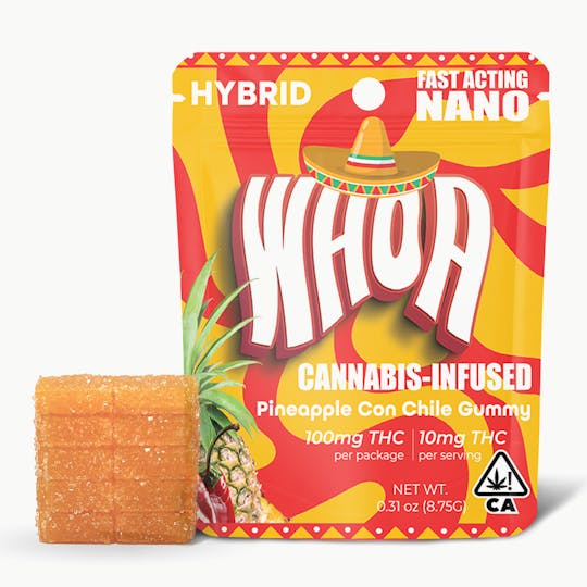 Whoa - WHOA Pineapple Con Chile Gummy - Bite (100mg) - 1