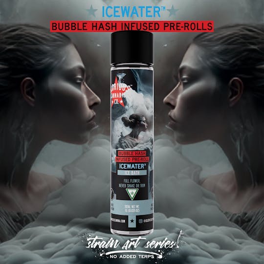 Glorious Cannabis Company - Ice Bath 1G | Strain Art Series | Bubble Hash Infused Pre-roll - 1