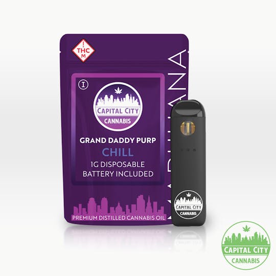 Capital City - 1g Disposable - Grandaddy Purp - 1