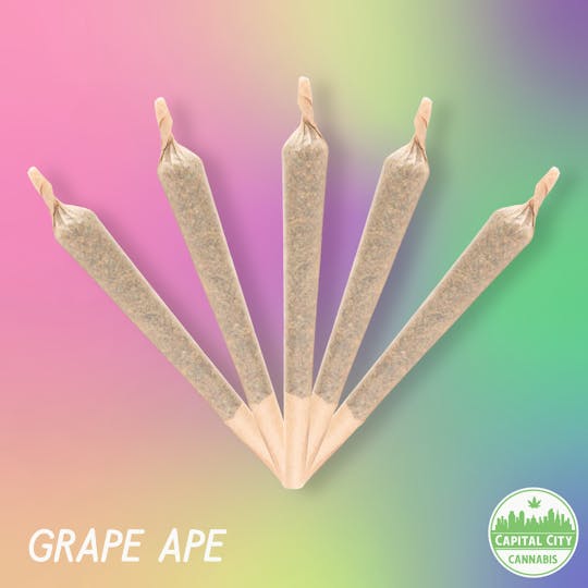 Capital City - 5pk 3.5g Infused Pre-Roll - Grape Ape - 1