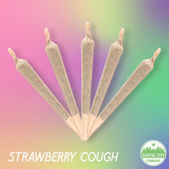Capital City - 5pk 3.5g Infused Pre-Roll - Strawberry Cough - 1