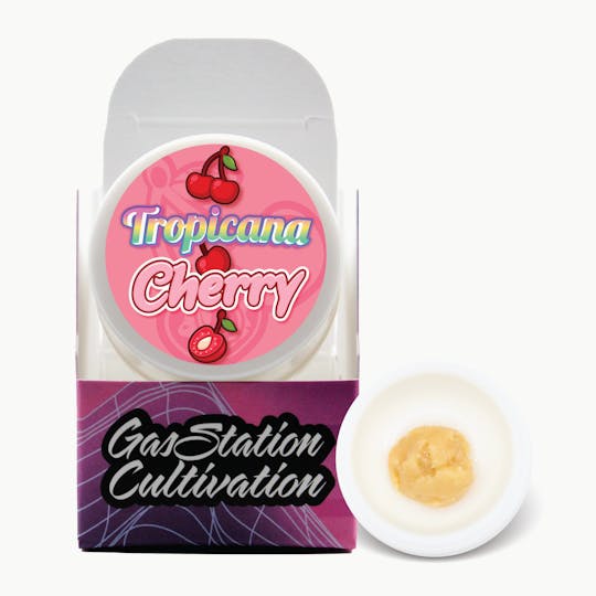 Gas Station Cultivation - Tropicana Cherry Cured Resin Badder 1g - 1