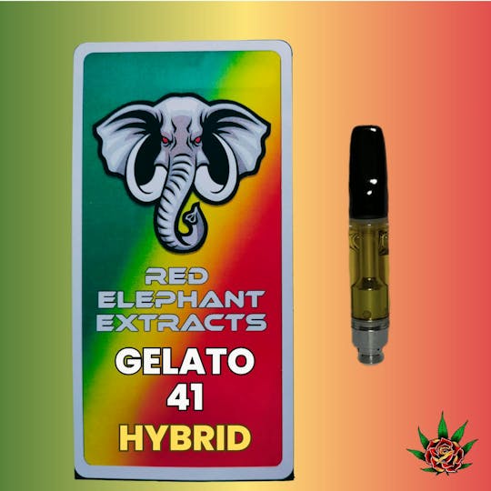 Eden Rose Processing - Red Elephant Cart 1g - Gelato 41 (Hybrid) - 1