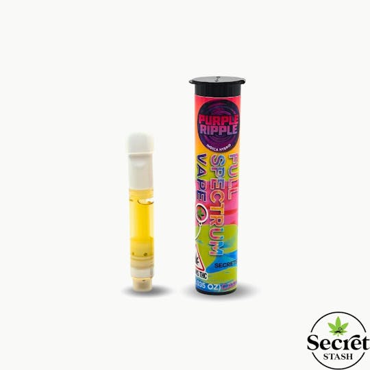 Secret Stash - Secret Stash | Cured Resin Cart | Purple Ripple | 1g - 1