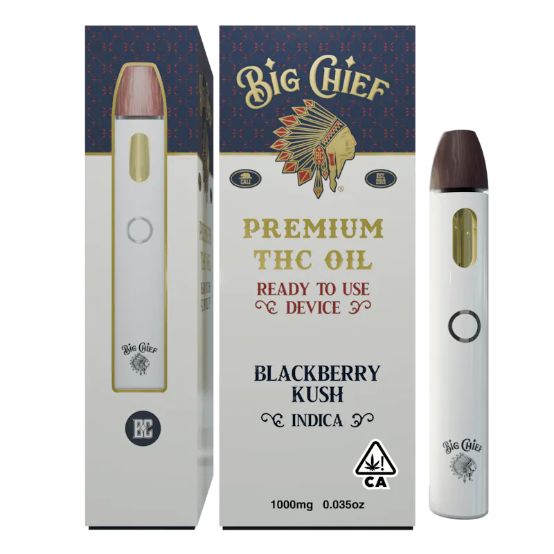 Big Chief Blackberry Kush Cartridge & Battery 1g cartridge