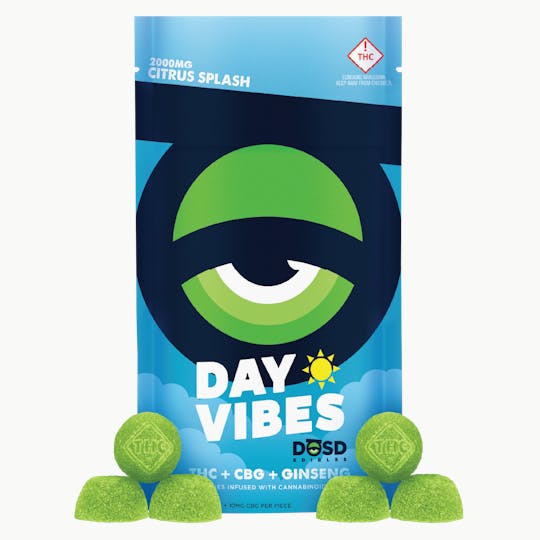 DŌSD Edibles - DAY VIBES - Citrus Splash CBG + Ginseng - 2000mg - 1
