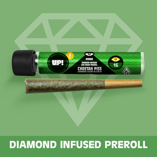 UP! - Cheetah Piss (Hybrid) Diamond Infused Preroll 1g - 1