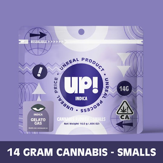 UP! - Gelato Gas (Indica) Cannabis Smalls 14g - 1