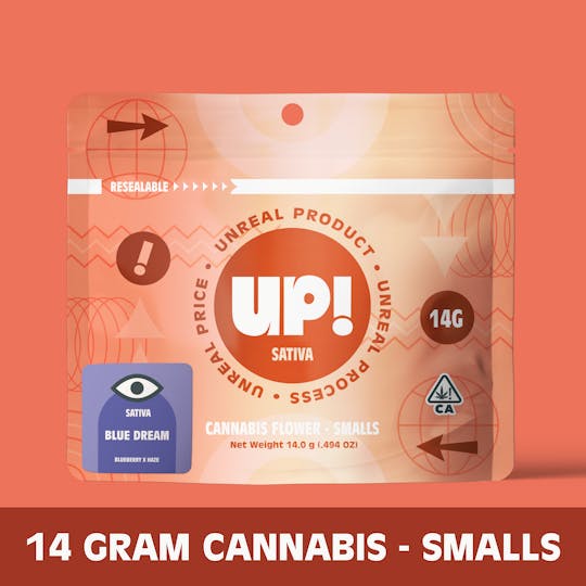 UP! - Blue Dream Greenhouse (Sativa) Cannabis Smalls 14g - 1