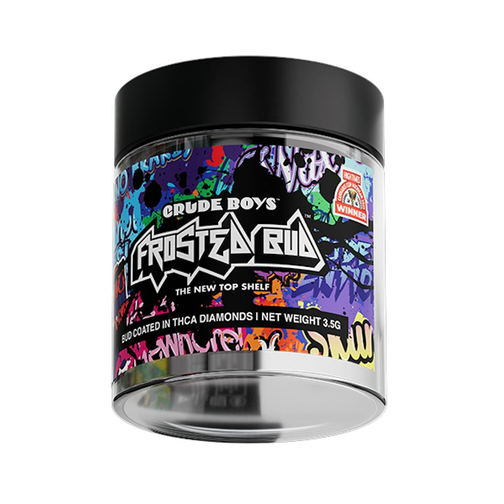 Crude Boys Frosted Bud Purple Lemon Infused Flower 3.5g Crude