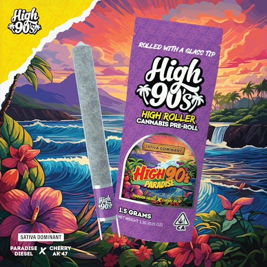 HIGH 90s - High 90s : High 90's Paradise 1.5g High Roller Pre-Roll - 1