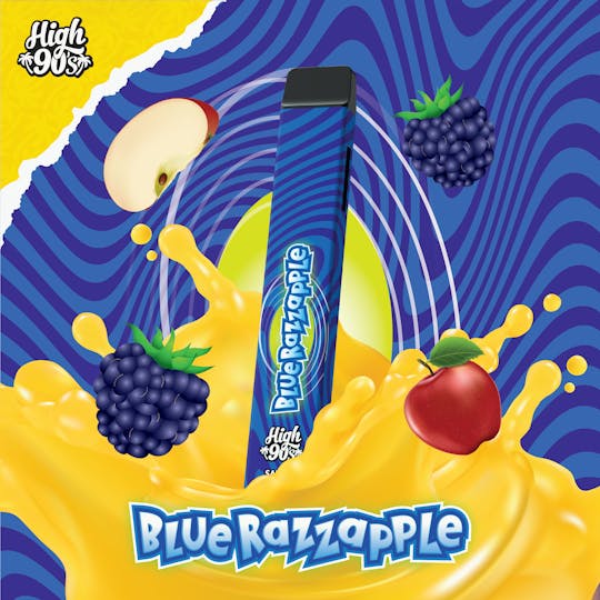 HIGH 90s - High 90s : Blue Razzapple 1g All-In-One Vape - 1