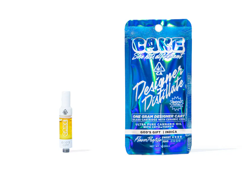 Cake God's Gift - 1g - Indica- Cartridge