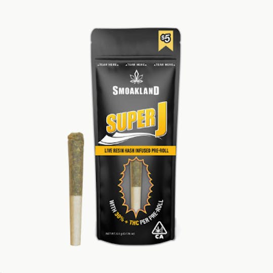 Smoakland - Super Jay - Lemon Diesel (S) Infused Pre-roll - 0.5g - 1