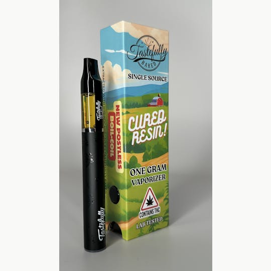 Tastefully Baked - 1.0mL Vape All in One - Cured Resin: Banana OG x Tangie - 1