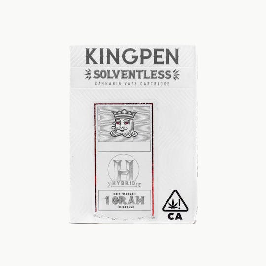KINGPEN - Kingpen Solventless | Lemon Cherry Gelato Hybrid 1g Vape Cartridge - 1
