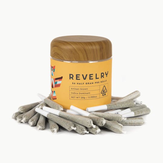 Revelry Herb Co - Biscotti Kush - Indica - Pre Roll 56pk (28g) - 1