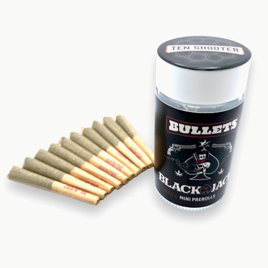 Grassfire - Blackjack Killer Glue Bullets (10 x 1/2 gram) Infused Pre-Rolls 5g - 1