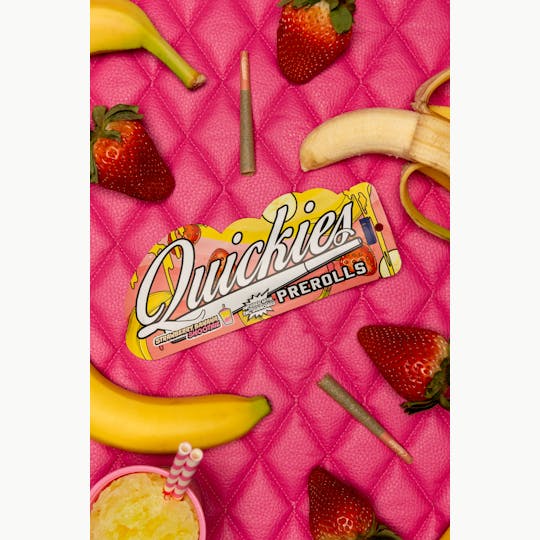Quickies - Quickies Prerolls | Infused Strawberry Banana Smoothie 1g - 1