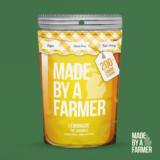 Made By A Farmer - 200mg Full Spec Nano Gummy - Lemonade 10pcs x 20mg - 1