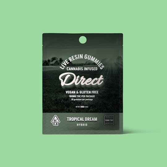 Direct - Tropical Dream (Hybrid) Live Resin Edible 100mg - 1