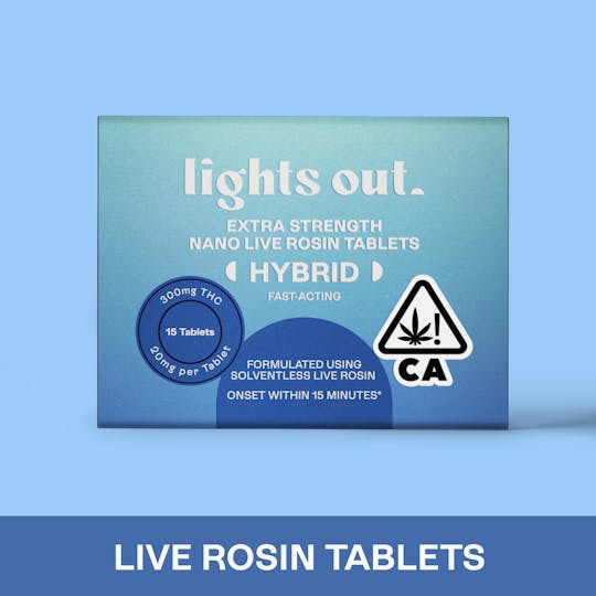 Lights Out - Extra Strength (Hybrid) Rosin Tablets 300mg - 1