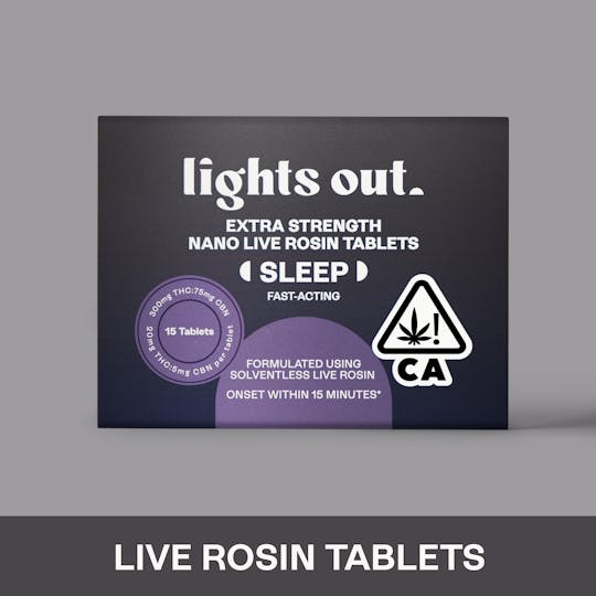 Lights Out - Extra Strength Sleep Rosin Tablets 300mg - 1