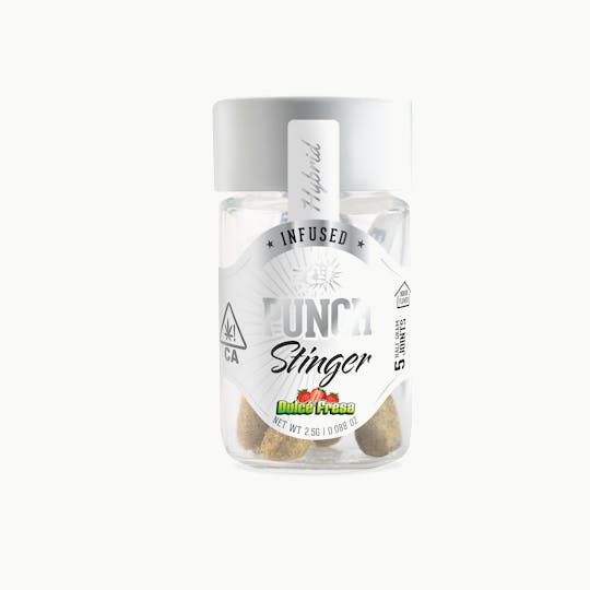Punch Edibles & Extracts - Dulce Fresa Stinger (Hybrid) 5 Pre-Rolls 2.5g - 1
