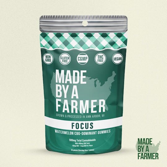 Made By A Farmer - Focus CBG Nano Gummy 500mg (with 450mg CBG) - 1