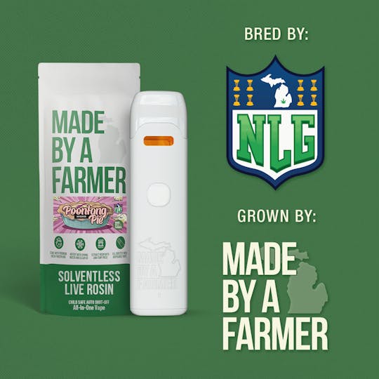 Made By A Farmer - Live Rosin 1G Vape x NLG - Poontang Pie - 1