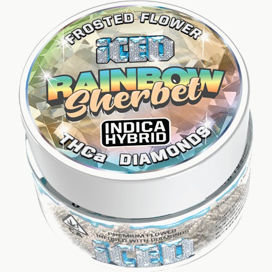 ICED - Jarred Infused Flower - 3.5g - Rainbow Sherbet - 1