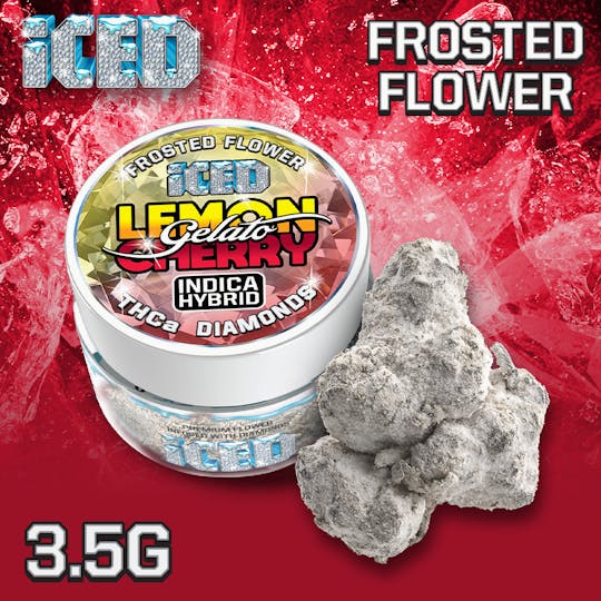 ICED - Jarred Infused Flower - 3.5g - Lemon Cherry Gelato - 1