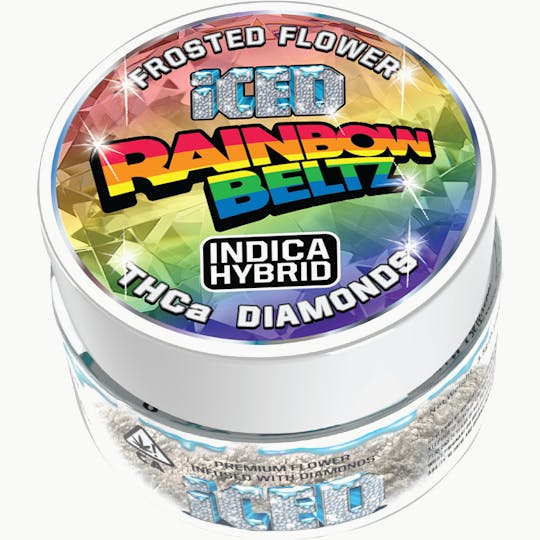 ICED - Jarred Infused Flower - 3.5g - Rainbow Beltz - 1