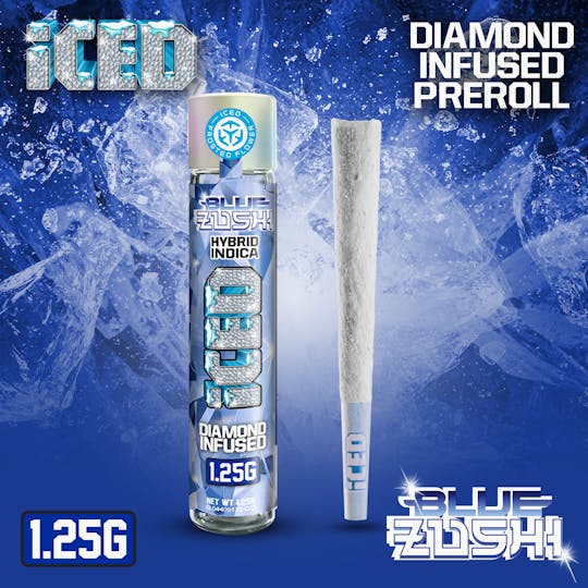 ICED - Infused Preroll - 1.25g - Blue Zushi - 1