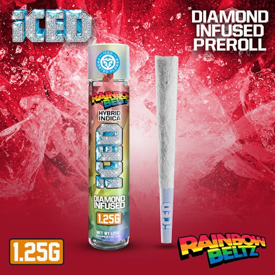 ICED - Infused Preroll - 1.25g - Rainbow Beltz - 1