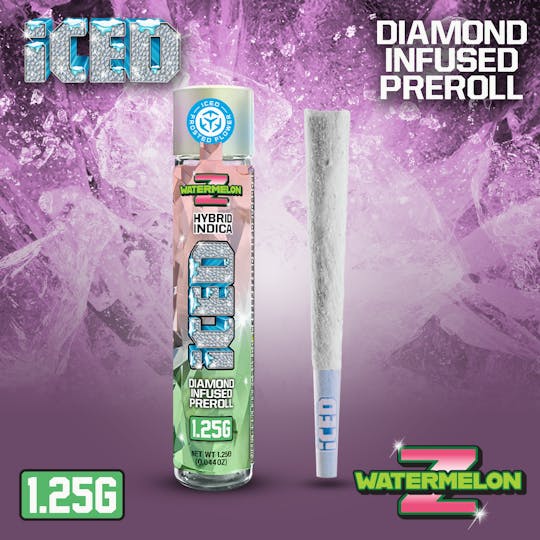 ICED - Infused Preroll - 1.25g - Watermelon Zkittlez - 1