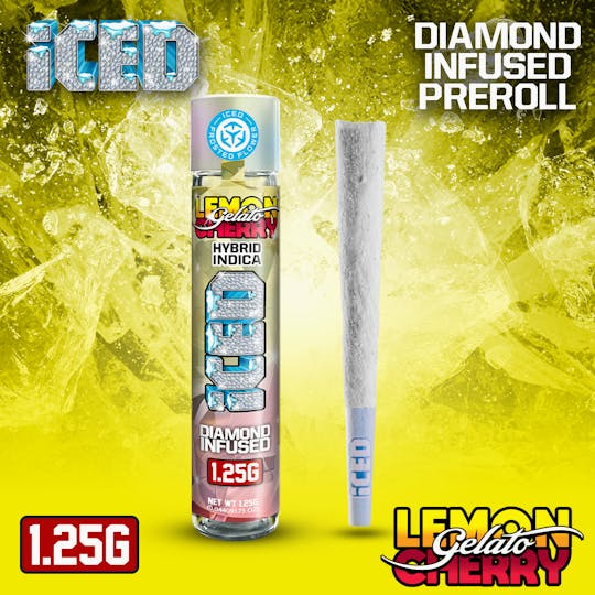 ICED - Infused Preroll - 1.25g - Lemon Cherry Gelato - 1